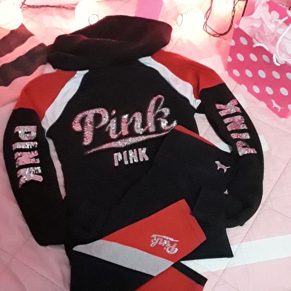 PINK Victoria's Secret Other - PINK Victoria's Secret Smoking Hot Red Bling Set